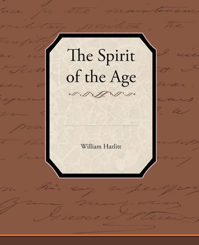 Front cover_The Spirit of the Age