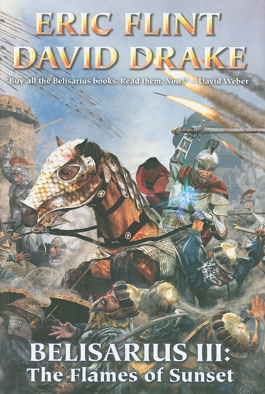 Front cover_Belisarius III: The Flames of Sunset