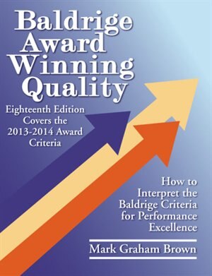 Couverture_Baldrige Award Winning Quality