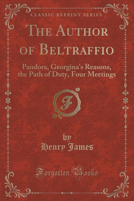 Couverture_The Author of Beltraffio