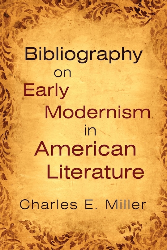 Couverture_Bibliography On Early Modernism In American Literature