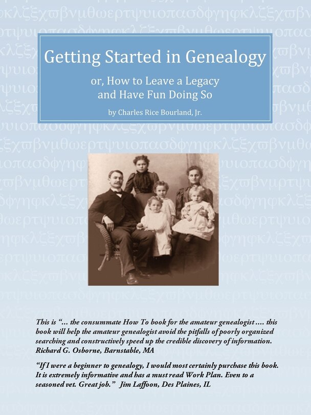 Front cover_Getting Started in Genealogy
