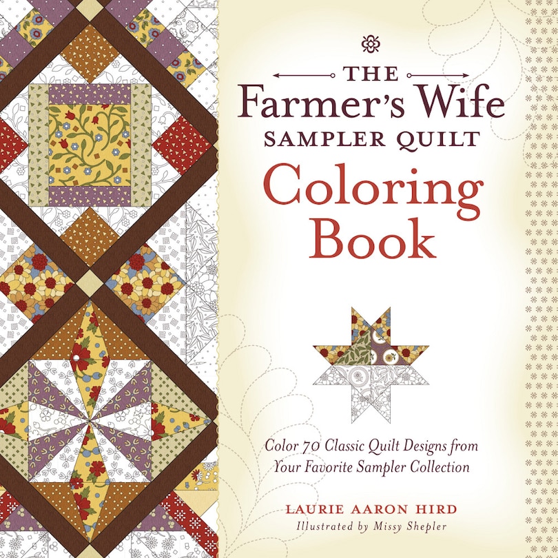 Front cover_The Farmer's Wife Sampler Quilt Coloring Book