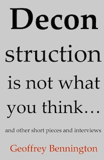 Couverture_Deconstruction Is Not What You Think...