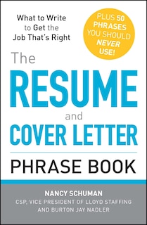 Couverture_The Resume and Cover Letter Phrase Book