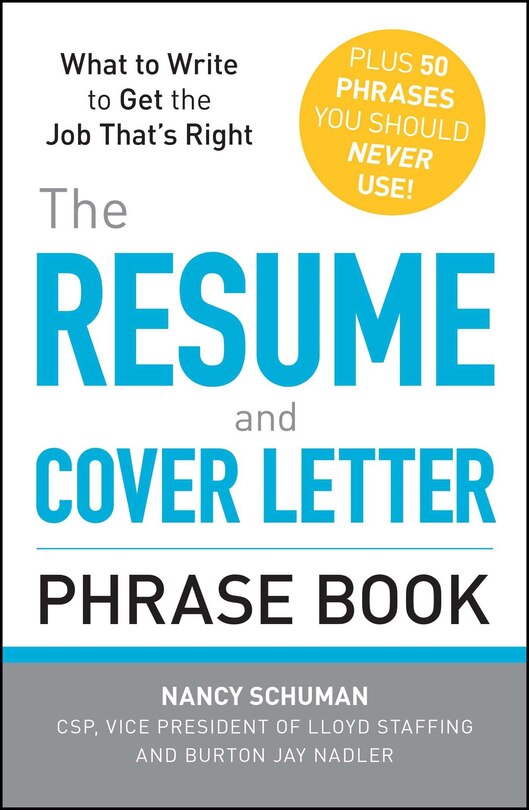 Couverture_The Resume and Cover Letter Phrase Book