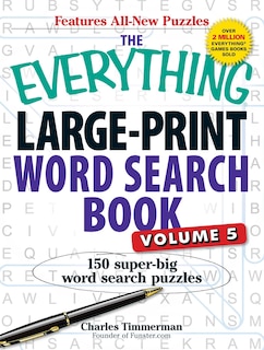 Front cover_The Everything Large-Print Word Search Book, Volume V
