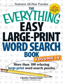 Front cover_The Everything Easy Large-Print Word Search Book, Volume IV