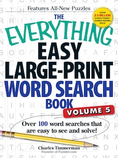 Front cover_The Everything Easy Large-Print Word Search Book, Volume 5