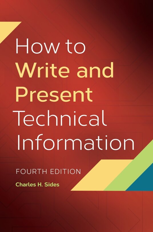 Front cover_How to Write and Present Technical Information
