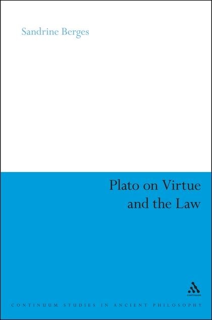 Front cover_Plato on Virtue and the Law