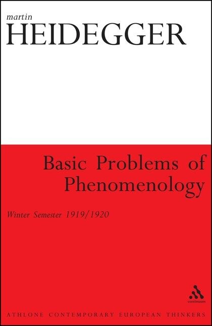 Front cover_Basic Problems of Phenomenology