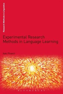 Front cover_Experimental Research Methods in Language Learning