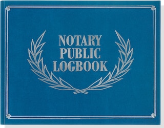 Front cover_Notary Public Logbook