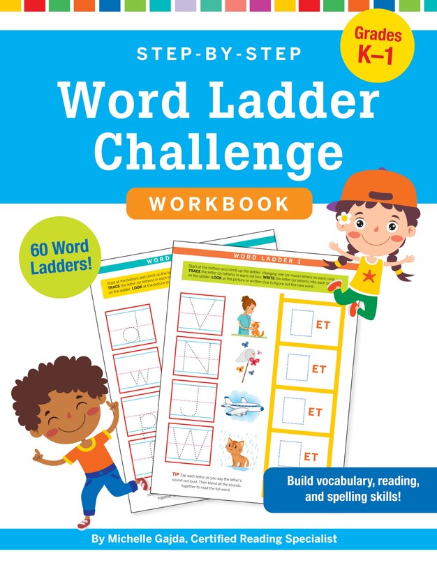 Couverture_Step-By-Step Word Ladder Challenge Workbook (Grades K-1)