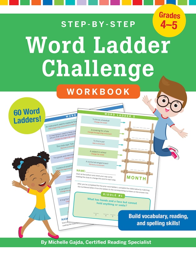 Couverture_Step-By-Step Word Ladder Challenge Workbook (Grades 4-5)