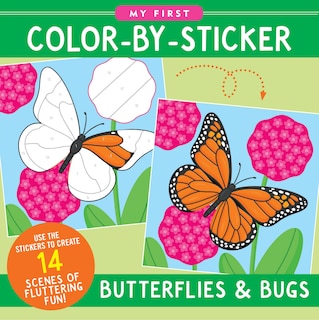 Front cover_My First Color-By-Sticker Book - Butterflies & Bugs