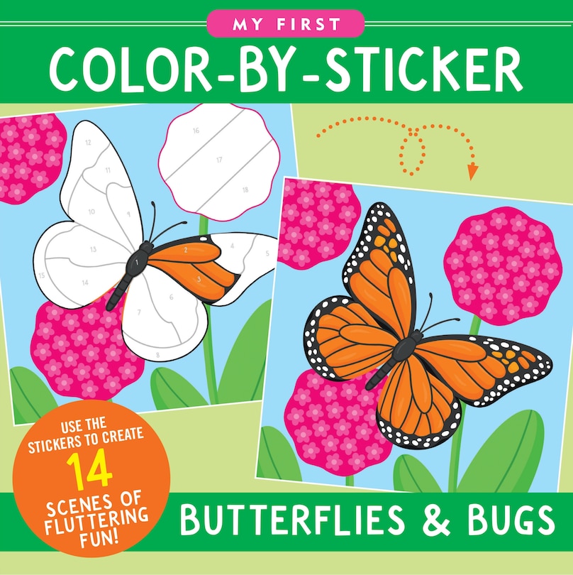 Front cover_My First Color-By-Sticker Book - Butterflies & Bugs