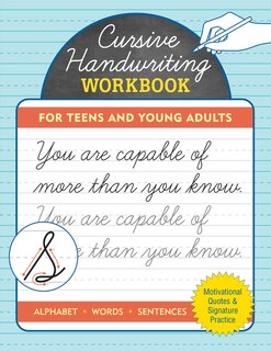 Front cover_Cursive Handwriting Workbook for Teens and Young Adults