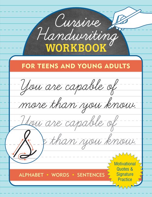 Front cover_Cursive Handwriting Workbook for Teens and Young Adults