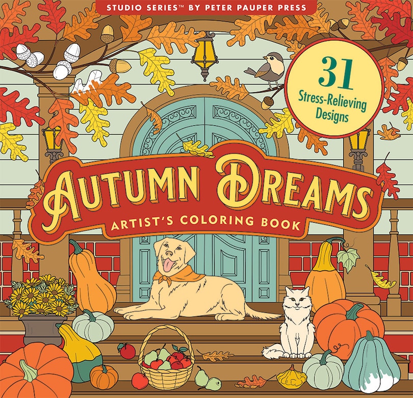 Couverture_Autumn Dreams Coloring Book - 31 Stress Free Designs (Peforated Pages for Easy Removal)