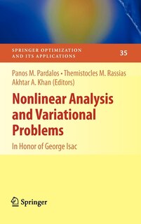 Couverture_Nonlinear Analysis and Variational Problems