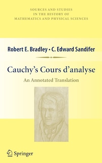 Front cover_Cauchy's Cours d'analyse