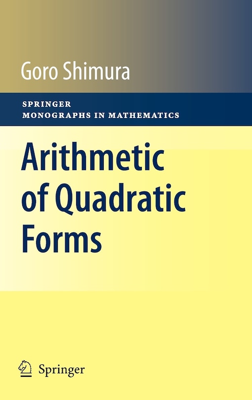 Front cover_Arithmetic of Quadratic Forms