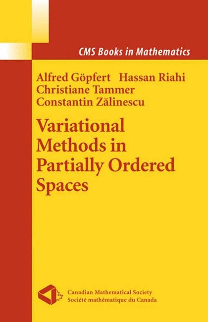 Front cover_Variational Methods in Partially Ordered Spaces