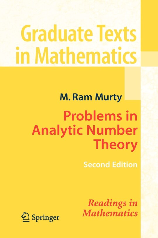 Front cover_Problems in Analytic Number Theory
