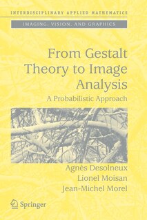 Front cover_From Gestalt Theory to Image Analysis