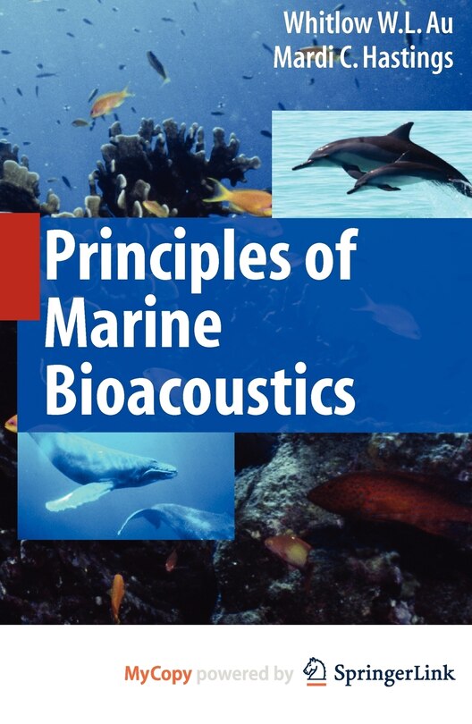 Front cover_Principles of Marine Bioacoustics