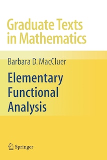 Couverture_Elementary Functional Analysis