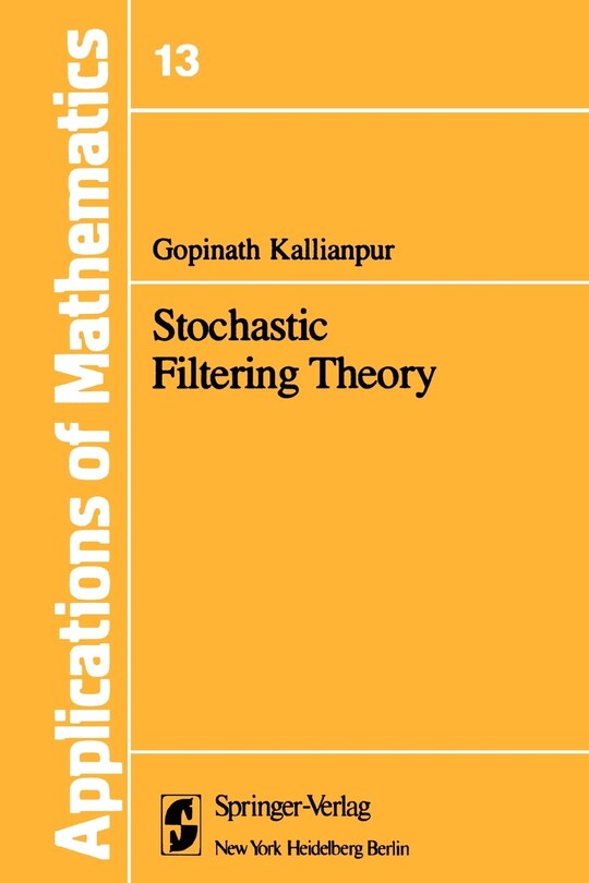Couverture_Stochastic Filtering Theory