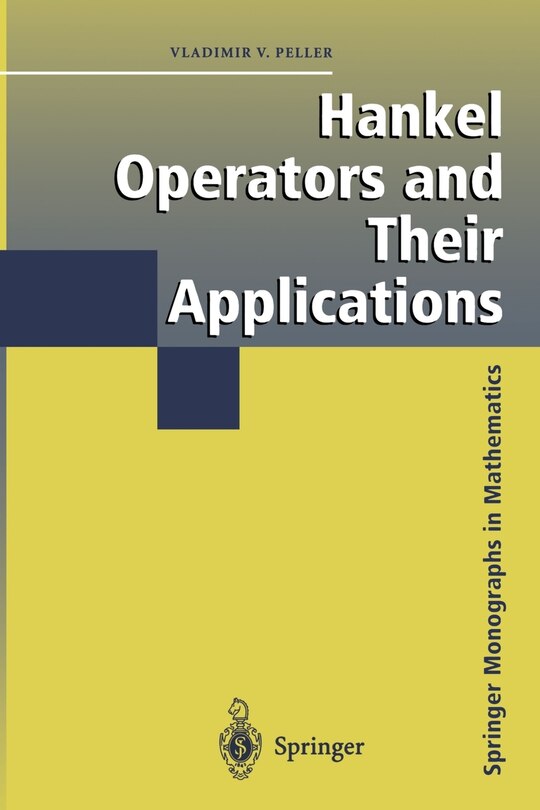 Couverture_Hankel Operators and Their Applications