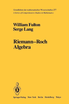 Riemann-Roch Algebra