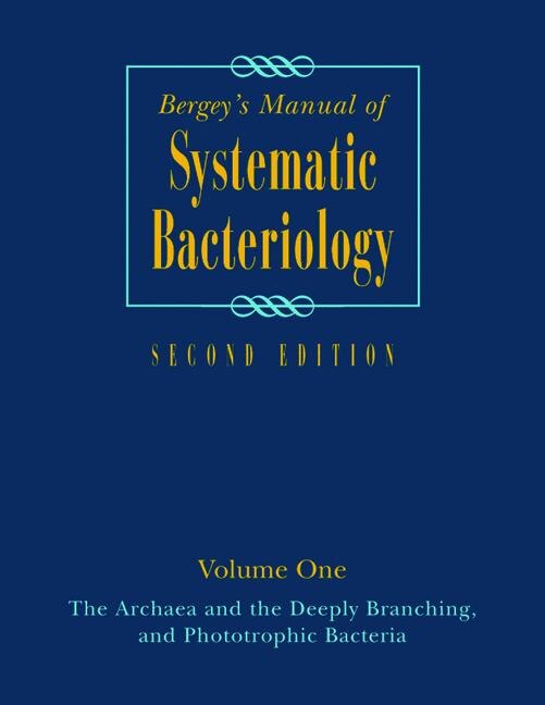 Couverture_Bergey's Manual of Systematic Bacteriology