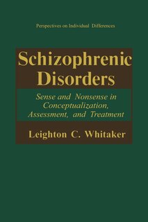 Front cover_Schizophrenic Disorders