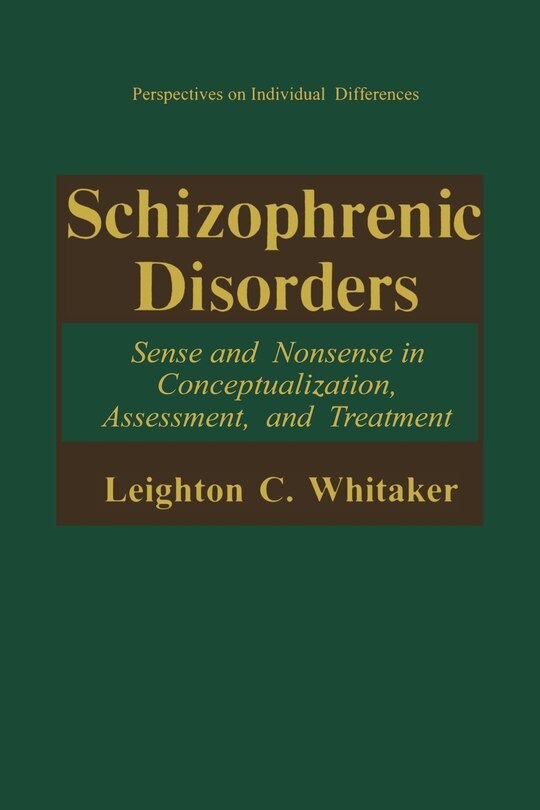 Front cover_Schizophrenic Disorders