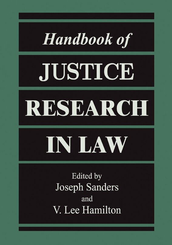 Couverture_Handbook of Justice Research in Law