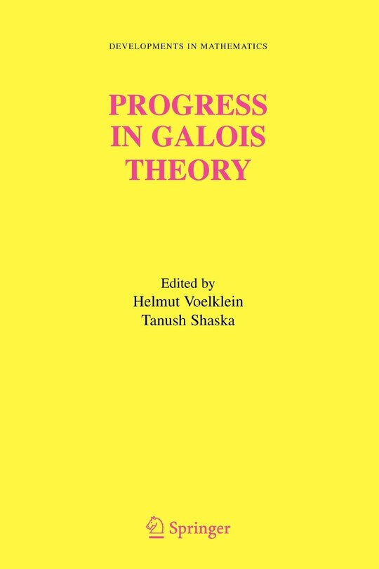 Front cover_Progress in Galois Theory