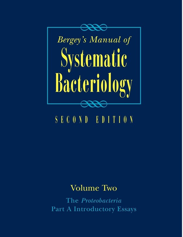 Couverture_Bergey's Manual Of Systematic Bacteriology