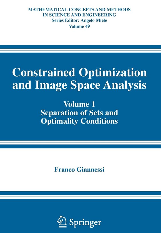 Couverture_Constrained Optimization and Image Space Analysis