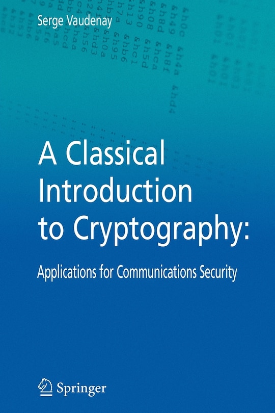Front cover_A Classical Introduction to Cryptography