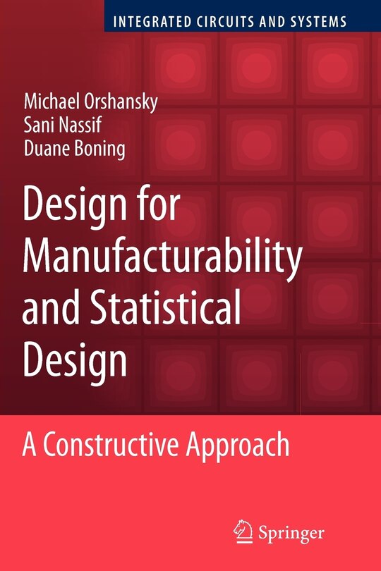 Couverture_Design for Manufacturability and Statistical Design