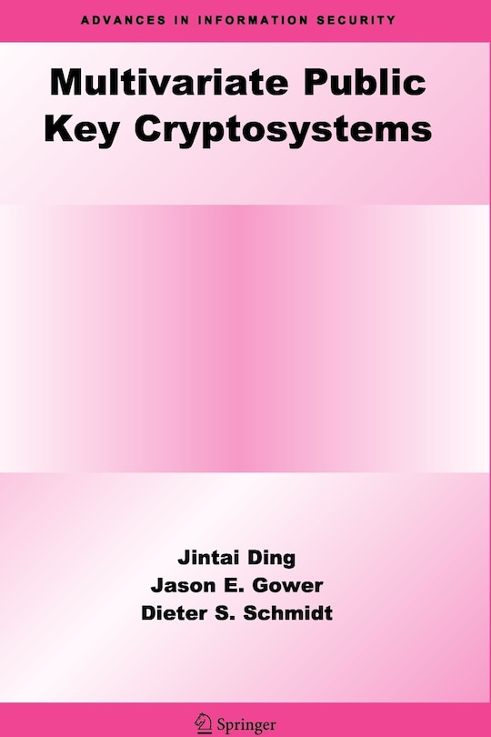 Front cover_Multivariate Public Key Cryptosystems