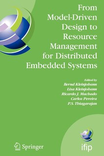 Couverture_From Model-Driven Design to Resource Management for Distributed Embedded Systems