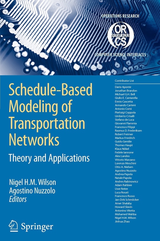 Front cover_Schedule-Based Modeling of Transportation Networks