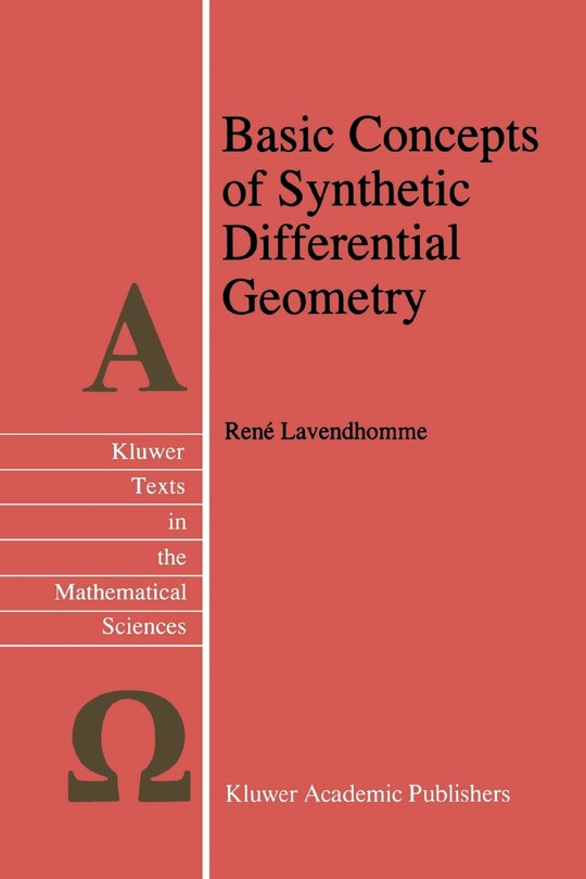Front cover_Basic Concepts of Synthetic Differential Geometry