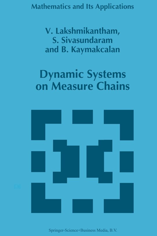 Front cover_Dynamic Systems on Measure Chains